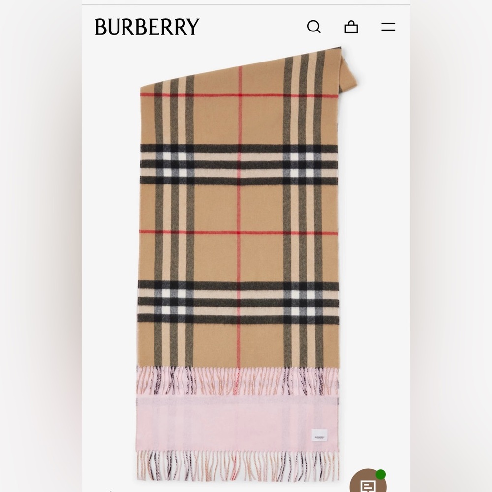 Burberry Reversible Check Cashmere Scarf - Picture 4 of 14